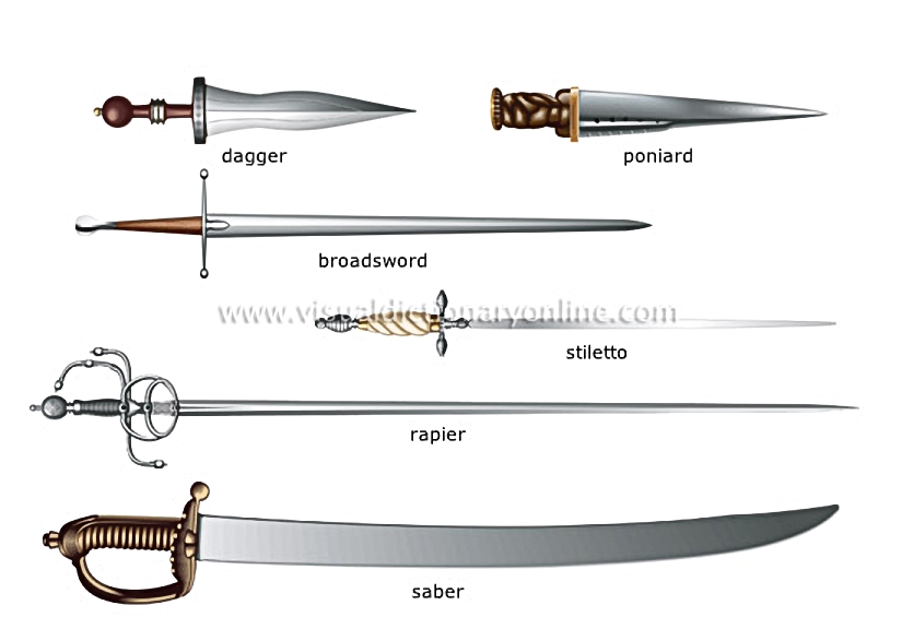 thrusting and cutting weapons [1]